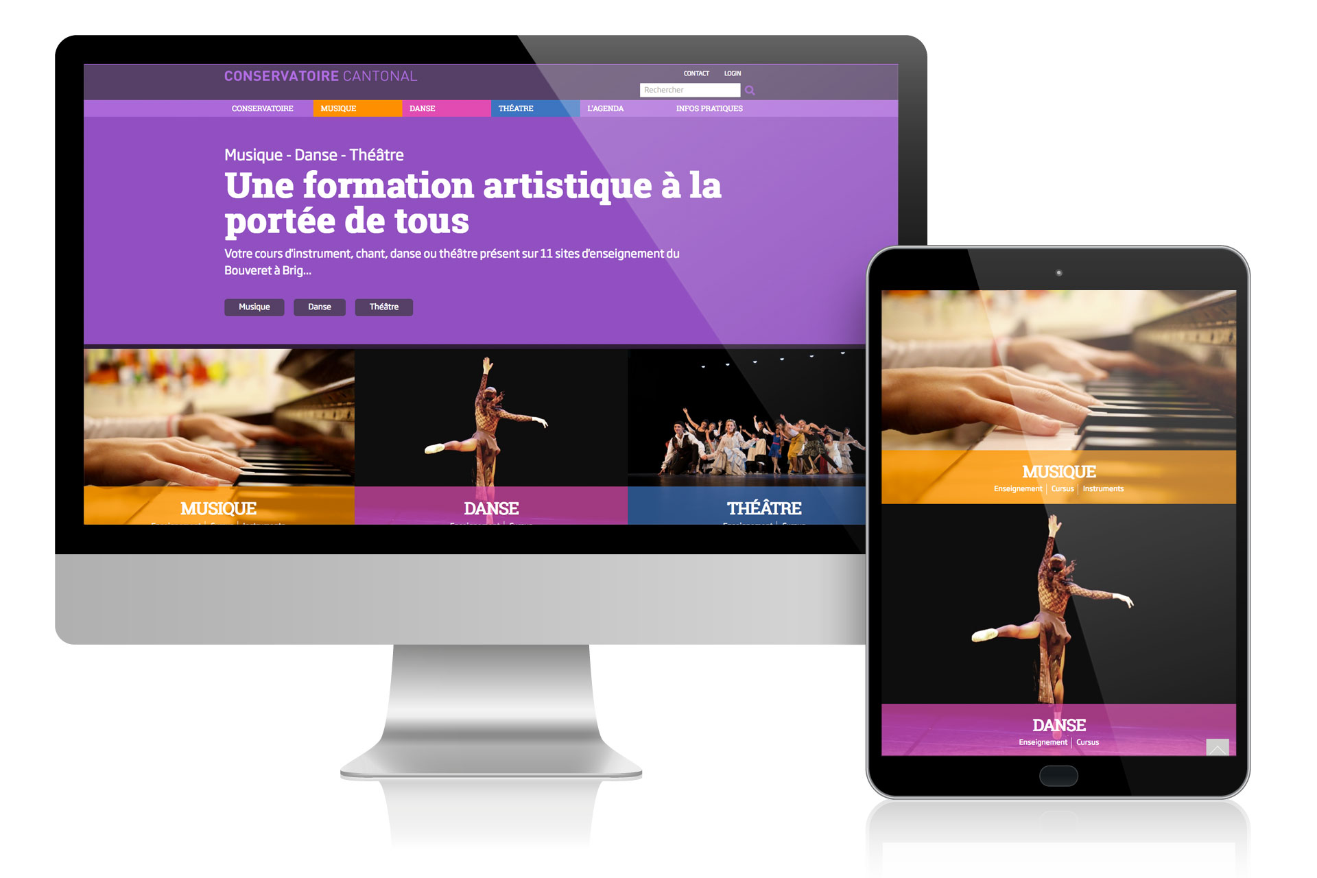 Site internet pour le Conservatoire du Valais